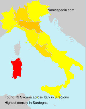 Surname Sircana in Italy