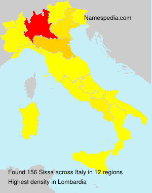 Surname Sissa in Italy Surname Sissa in Italy