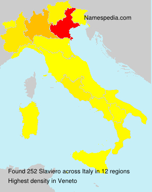 Surname Slaviero in Italy Surname Slaviero in Italy