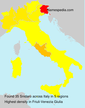Surname Snidaro in Italy Surname Snidaro in Italy