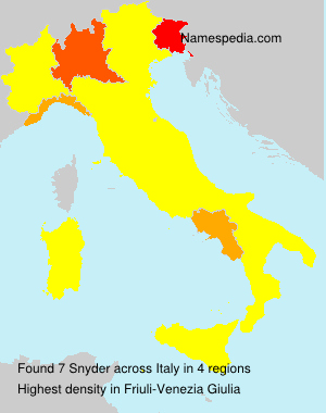 Surname Snyder in Italy Surname Snyder in Italy