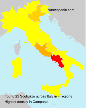 Surname Sogliuzzo in Italy