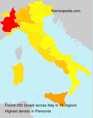 Surname Solaro in Italy Surname Solaro in Italy