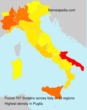 Surname Soldano in Italy Surname Soldano in Italy