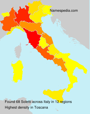Surname Soletti in Italy Surname Soletti in Italy