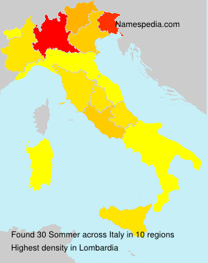 Surname Sommer in Italy Surname Sommer in Italy