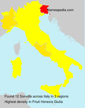 Surname Sonvilla in Italy Surname Sonvilla in Italy