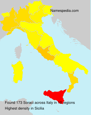Surname Soraci in Italy Surname Soraci in Italy