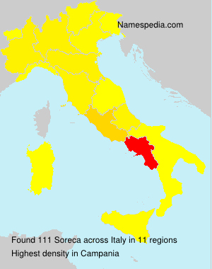 Surname Soreca in Italy Surname Soreca in Italy