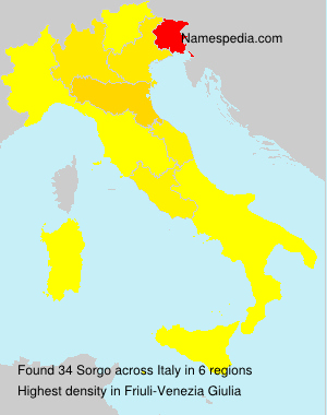 Surname Sorgo in Italy Surname Sorgo in Italy