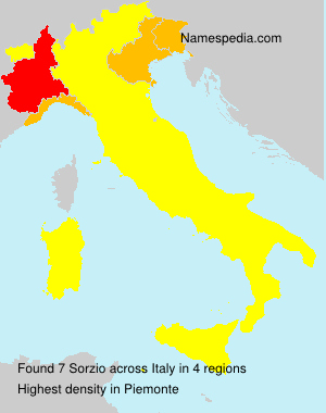 Surname Sorzio in Italy Surname Sorzio in Italy