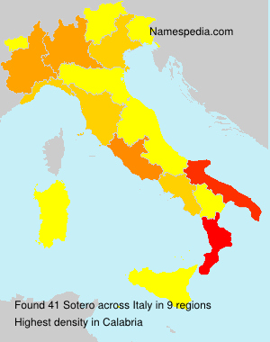 Surname Sotero in Italy Surname Sotero in Italy