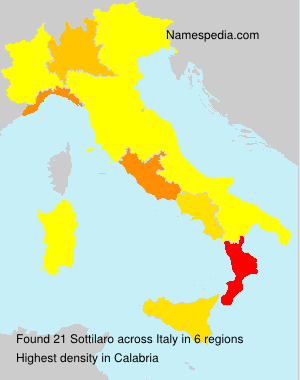 Surname Sottilaro in Italy Surname Sottilaro in Italy