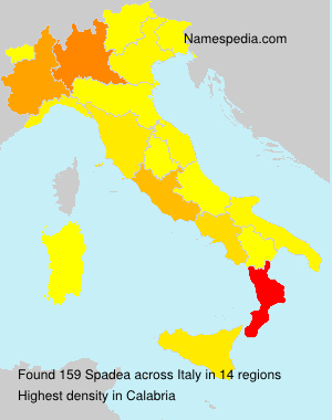 Surname Spadea in Italy Surname Spadea in Italy