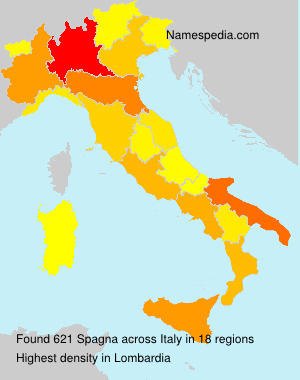 Surname Spagna in Italy Surname Spagna in Italy