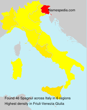 Surname Spagnul in Italy Surname Spagnul in Italy