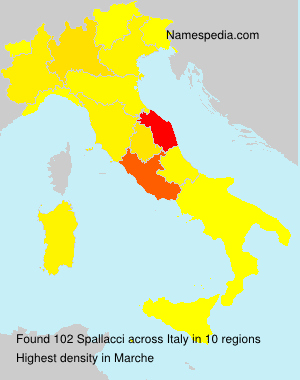 Surname Spallacci in Italy Surname Spallacci in Italy