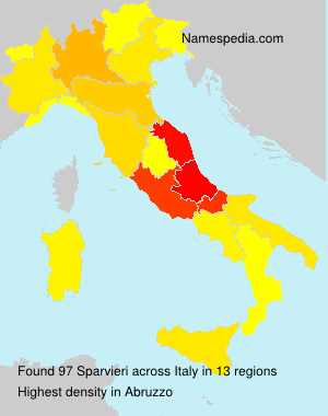 Surname Sparvieri in Italy Surname Sparvieri in Italy