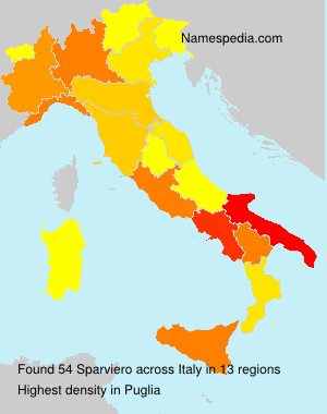 Surname Sparviero in Italy Surname Sparviero in Italy