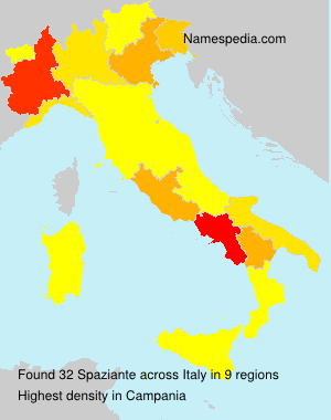 Surname Spaziante in Italy Surname Spaziante in Italy