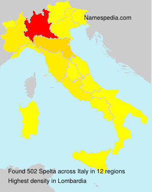 Surname Spelta in Italy Surname Spelta in Italy