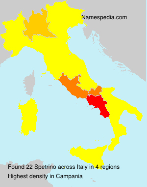 Surname Spetrino in Italy Surname Spetrino in Italy