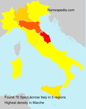 Surname Spezi in Italy Surname Spezi in Italy