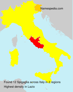 Surname Spigaglia in Italy Surname Spigaglia in Italy