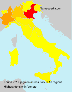 Surname Spigolon in Italy Surname Spigolon in Italy
