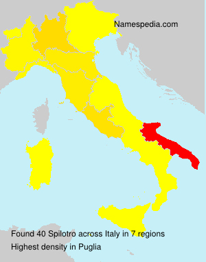 Surname Spilotro in Italy Surname Spilotro in Italy