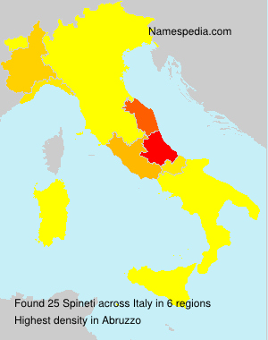 Surname Spineti in Italy Surname Spineti in Italy