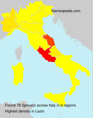 Surname Spinucci in Italy Surname Spinucci in Italy