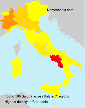 Surname Spiotta in Italy Surname Spiotta in Italy