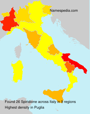 Surname Spiridione in Italy Surname Spiridione in Italy