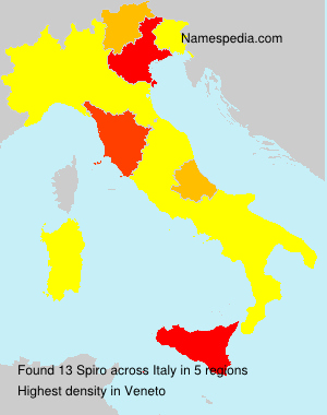 Surname Spiro in Italy Surname Spiro in Italy