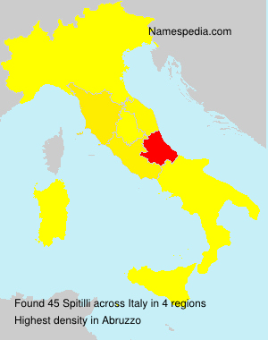 Surname Spitilli in Italy Surname Spitilli in Italy
