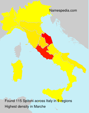 Surname Spitoni in Italy Surname Spitoni in Italy