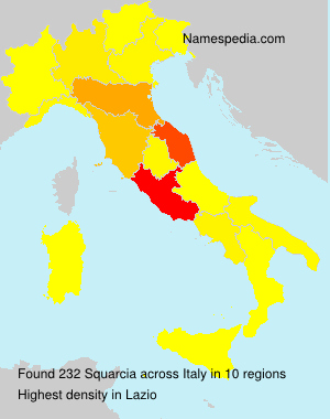 Surname Squarcia in Italy Surname Squarcia in Italy