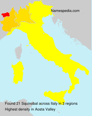 Surname Squinobal in Italy Surname Squinobal in Italy