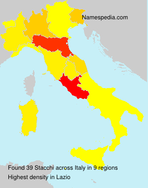 Surname Stacchi in Italy Surname Stacchi in Italy