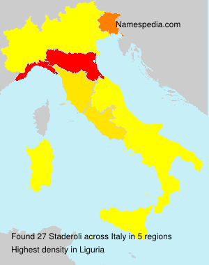 Surname Staderoli in Italy Surname Staderoli in Italy
