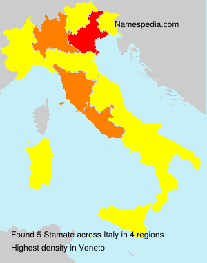 Surname Stamate in Italy Surname Stamate in Italy