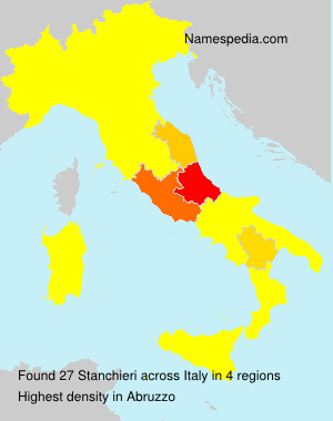 Surname Stanchieri in Italy Surname Stanchieri in Italy