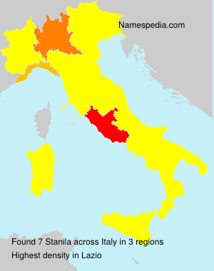 Surname Stanila in Italy