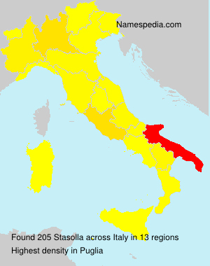 Surname Stasolla in Italy Surname Stasolla in Italy
