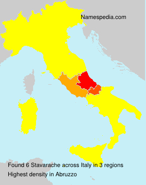 Surname Stavarache in Italy Surname Stavarache in Italy