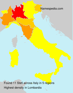 Surname Stefi in Italy Surname Stefi in Italy