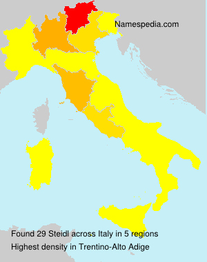 Surname Steidl in Italy Surname Steidl in Italy