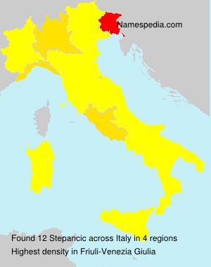 Surname Stepancic in Italy Surname Stepancic in Italy