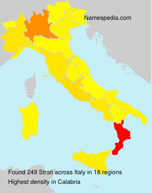 Surname Strati in Italy Surname Strati in Italy